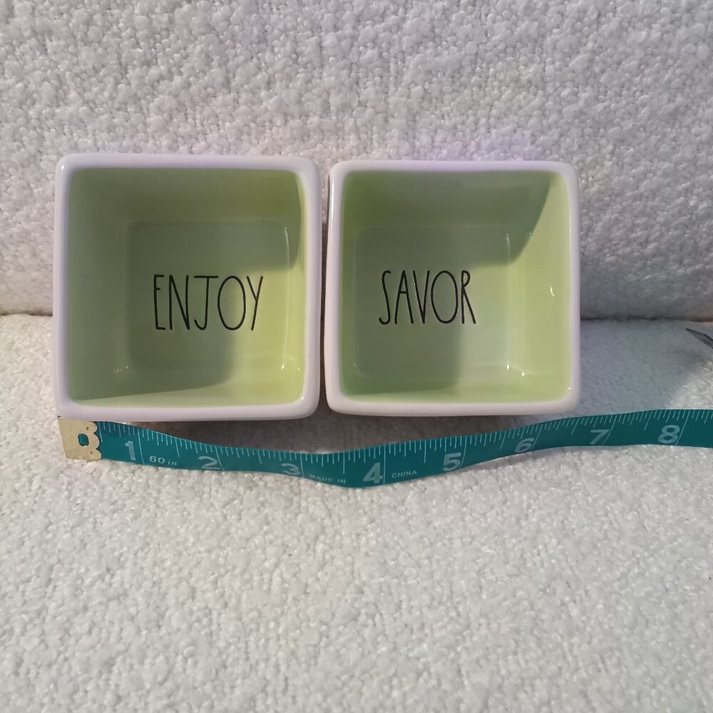 Rare Rae Dunn Enjoy Savor Dip bowl Set
